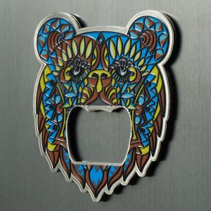 Kadax Otwieracz Stalowy Do Butelek Napojów Kapsli Miś 6