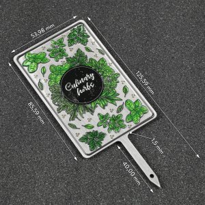 Kadax Tabliczka Etykieta Znacznik Ziół Roślin Przypraw 4