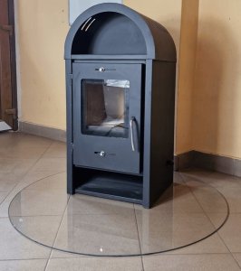 TopStoc Szyba podstawa hartowana pod kominek 100 x 100 łza 3