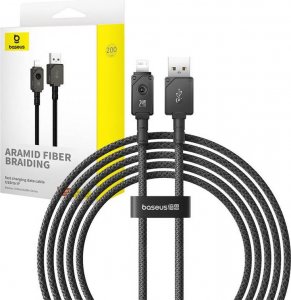 Kabel USB Baseus Kabel szybkiego ładowania Baseus USB do IP 2,4A,2m (Czarny) 1