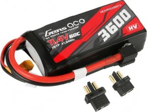 Gens Ace Akumulator Lipo Gens ace 3600mAh 11.4V 3S1P 60C HiVolt z wtyczką XT60/T-plug 1