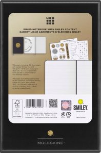 Moleskine Notatnik MOLESKINE L (13x21 cm), Smiley, w linie, twarda oprawa, 176 stron 11