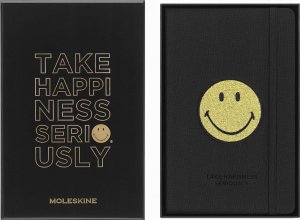 Moleskine Notatnik MOLESKINE L (13x21 cm), Smiley, w linie, twarda oprawa, 176 stron 2