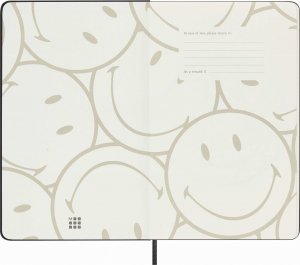 Moleskine Notatnik MOLESKINE L (13x21 cm), Smiley, w linie, twarda oprawa, 176 stron 4