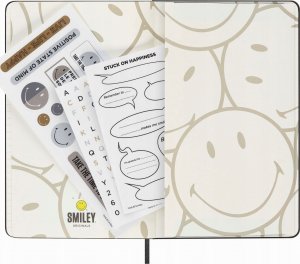 Moleskine Notatnik MOLESKINE L (13x21 cm), Smiley, w linie, twarda oprawa, 176 stron 7