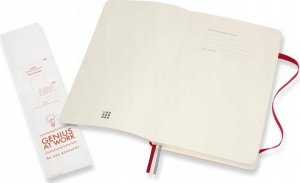 Moleskine Notes MOLESKINE Classic L (13x21 cm), w linie, miękka oprawa, scarlet red, 400 stron, czerwony 3