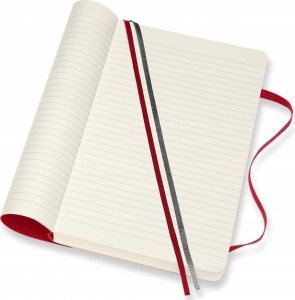 Moleskine Notes MOLESKINE Classic L (13x21 cm), w linie, miękka oprawa, scarlet red, 400 stron, czerwony 4