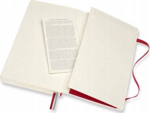 Moleskine Notes MOLESKINE Classic L (13x21 cm), w linie, miękka oprawa, scarlet red, 400 stron, czerwony 5