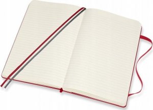 Moleskine Notes MOLESKINE Classic L (13x21 cm), w linie, twarda oprawa, scarlet red, 400 stron, czerwony 4