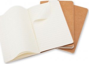 Moleskine Zestaw 3 zeszytów MOLESKINE Cahier Journals P (9x14cm), w linie, 64 strony, piaskowy 2