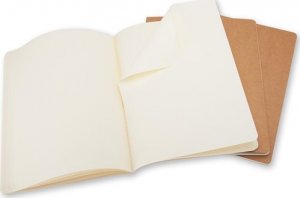 Moleskine Zestaw 3 zeszytów MOLESKINE Cahier Journals XL (19x51cm), gładki, 120 stron, piaskowy 2