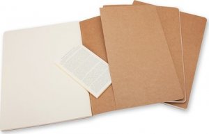 Moleskine Zestaw 3 zeszytów MOLESKINE Cahier Journals XL (19x51cm), gładki, 120 stron, piaskowy 3