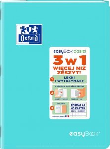 Oxford Zeszyt Oxford Easybook Pastel A5/60k kratka mix kolorów 11
