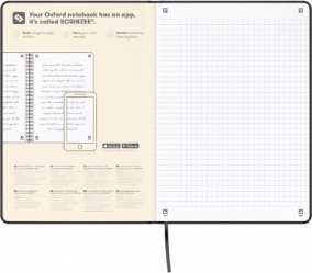 Oxford Notatnik Oxford Signature A5/80k kratka czarny 5