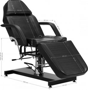 Activeshop Fotel kosmetyczny hyd. Basic 210 czarny 7
