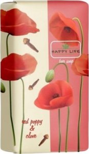 Slobozanskij Milovar Happy Life mydło toaletowe  Czerwony mak i goździk, 180 g 1