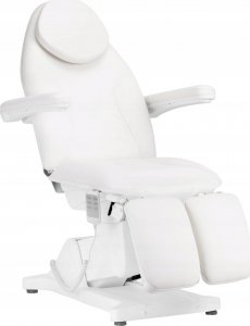 Activeshop Fotel kosmetyczny elektryczny Sillon Basic pedi 3 siln. biały 1