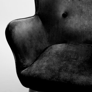 Sofotel Fotel uszak z podnóżkiem Sofotel Norse czarny 6
