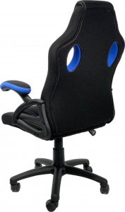 Krzesło biurowe Lugano Fotel obrotowy do biurka CARRERA M BLUE FABRIC 14