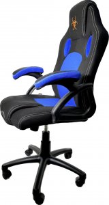 Krzesło biurowe Lugano Fotel obrotowy do biurka CARRERA M BLUE FABRIC 16