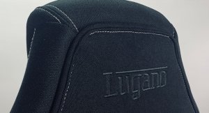 Krzesło biurowe Lugano Fotel obrotowy do biurka CARRERA M BLUE FABRIC 2