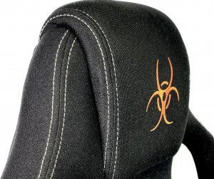 Krzesło biurowe Lugano Fotel obrotowy do biurka CARRERA M BLUE FABRIC 9