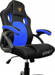 Krzesło biurowe Lugano Fotel obrotowy do biurka CARRERA M BLUE FABRIC 10