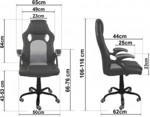 Krzesło biurowe Lugano Fotel obrotowy do biurka CARRERA M ALCANTARA 3