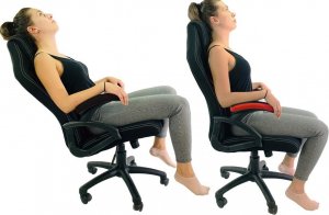 Krzesło biurowe Lugano Fotel obrotowy do biurka CARRERA M ST RED PU 11