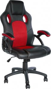 Krzesło biurowe Lugano Fotel obrotowy do biurka CARRERA M ST RED PU 3