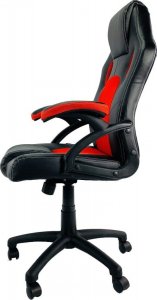 Krzesło biurowe Lugano Fotel obrotowy do biurka CARRERA M ST RED PU 4