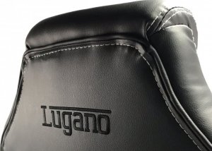 Krzesło biurowe Lugano Fotel obrotowy do biurka CARRERA M ST RED PU 7