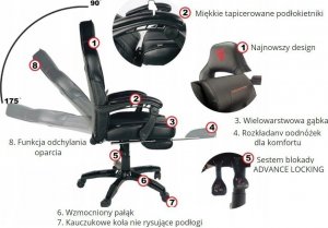 Krzesło biurowe Prototype Fotel obrotowy do biurka TITAN ALCANTARA PRO 14