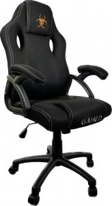 Krzesło biurowe Lugano Fotel obrotowy do biurka CARRERA M BLACK FABRIC 2