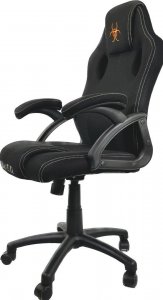Krzesło biurowe Lugano Fotel obrotowy do biurka CARRERA M BLACK FABRIC 4
