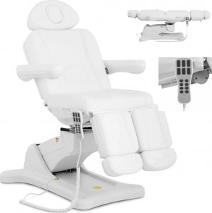 Physa Fotel kosmetyczny podologiczny do tatuażu manicure spa elektryczny EQUITOS - biały 1