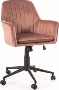Krzesło biurowe Signal Fotel obrotowy Q-886 Velvet antyczny róż 1