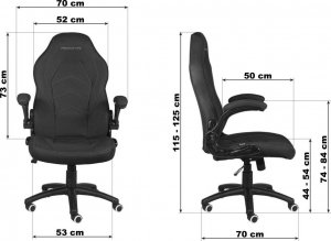 Krzesło biurowe Prototype Fotel obrotowy do biurka HYPER ALCANTARA 15