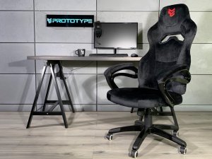 Krzesło biurowe Prototype Fotel obrotowy do biurka REVENTON ALCANTARA 17