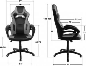 Krzesło biurowe Prototype Fotel obrotowy do biurka REVENTON ALCANTARA 5