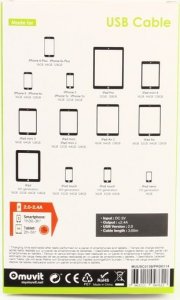 Kabel USB Muvit USB-A - Lightning 3 m Biały (MUUSC0139) 3