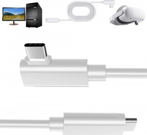 Kabel USB Alogy Kabel do okularów VR Alogy przewód USB-C Type C 5m do Oculus Link Quest 1 2 Biały 6