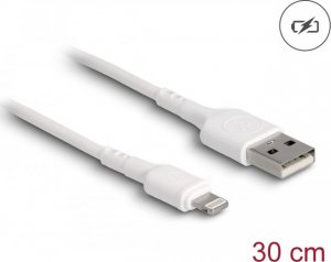 Kabel USB Delock USB-A - Lightning 0.3 m Biały (87866) 2