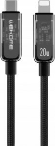 Kabel USB Wekome WEKOME WDC-181 Vanguard Series - Kabel połączeniowy USB-C do Lightning Super Fast Charging PD 20W 1.2 m (Czarny) 1