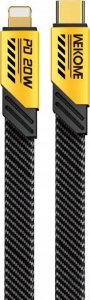 Kabel USB Wekome WEKOME WDC-191 Mecha Series - Kabel połączeniowy USB-C do Lightning PD 20W 1 m (Żółty) 1