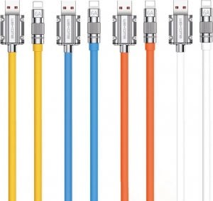 Kabel USB Wekome USB-A - Lightning 1 m Żółty (WK-WDC-186_01_YELLOW) 1