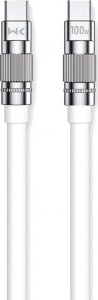 Kabel USB Wekome USB-C - USB-C 1 m Biały (WK-WDC-188_WHITE) 3