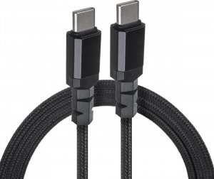 Kabel USB Maclean USB-C - USB-C 1 m Czarny (3) 1