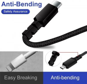 Kabel USB Maclean USB-C - USB-C 2 m Czarny (3) 3