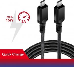 Kabel USB Maclean USB-C - USB-C 2 m Czarny (3) 5